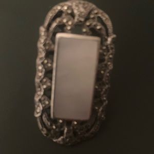 Beautiful large sterling silver ring